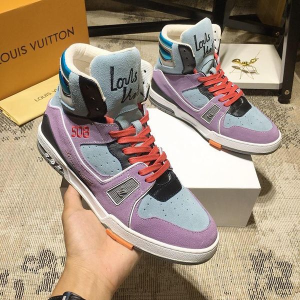 

luxury mens shoes fashion sneakers outdoor footwears with original box zapatos de hombre trainer sneaker boot casual shoes mens fast ship, Black