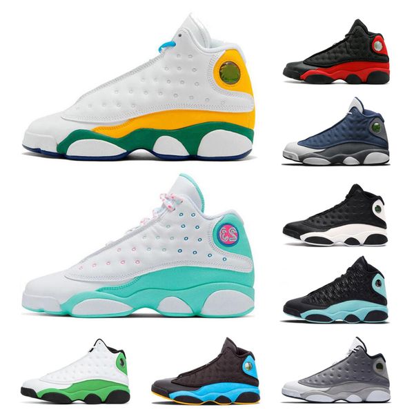 

2019 new isand green 13 basketball shoes reverse he got game flint chicago bred hyper royal playground 13s mens sports sneaker 7-13