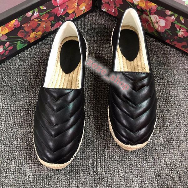 

2019 progettista women leather canvas espadrilles genuine lambskin women flat shoes pearl espadrilles size eur35-41 no box, Black;red