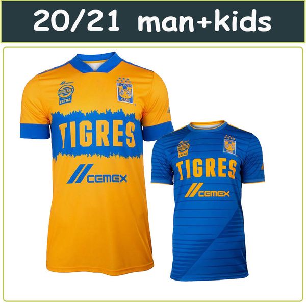 

20 21 liga mx tigres uanl soccer jersey 2020 2021 tigres uanl chivas football shirt thailand quality, Black;yellow