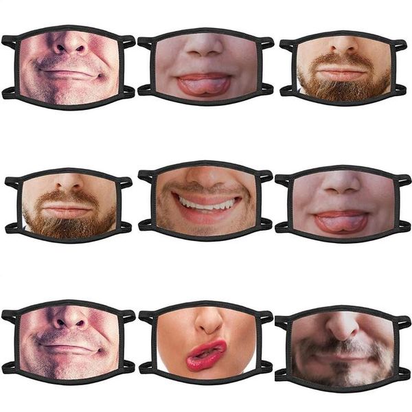 

coverreusable face waterproof 3d dust coverfun print two with bandanas filterhalf face breathable mouth replaceable face pattern for idhip