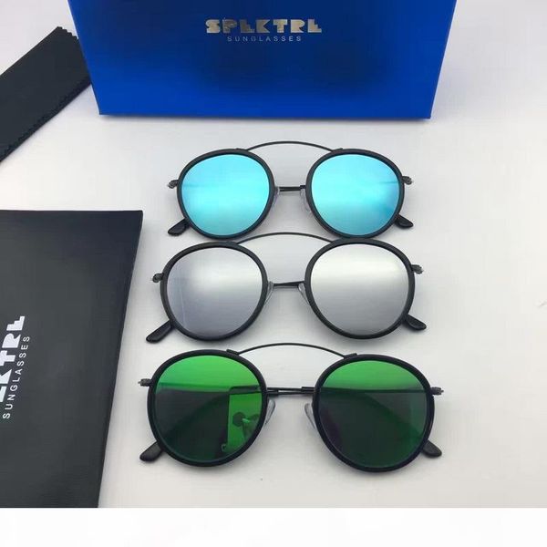 

spektre sunglasses met-ro 2 rotondi round metallo metal new with box, White;black