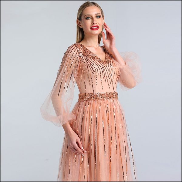 

lyrasue a line long sleeves full beaded elegent blink lady formal evening dresses prom dresses lse7244, Black;red