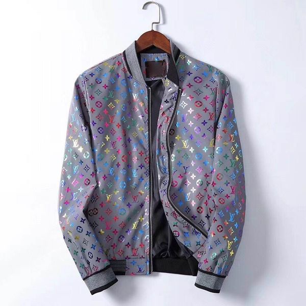 

2020 men's designer jacket luxury luminous material printed clothes hooded long sleeve men's women's genuine label men's, Black;brown