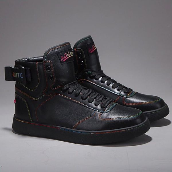 

новое прибытие rivoli sneaker сапоги мужская обувь высокого качества легкий моды footwears lace -до плюс размер мужские ботинки chaussures p, Black