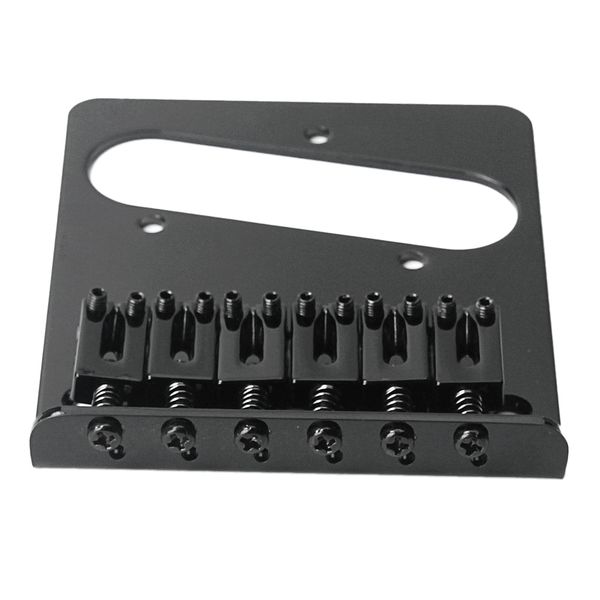

6 saddle ashtray bridge tailpiece for electric guitar (black