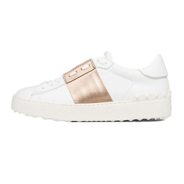 

2020 luxury designer platform white black red men women leather casual shoes open low mens trainers sneakers sports xshfbcl