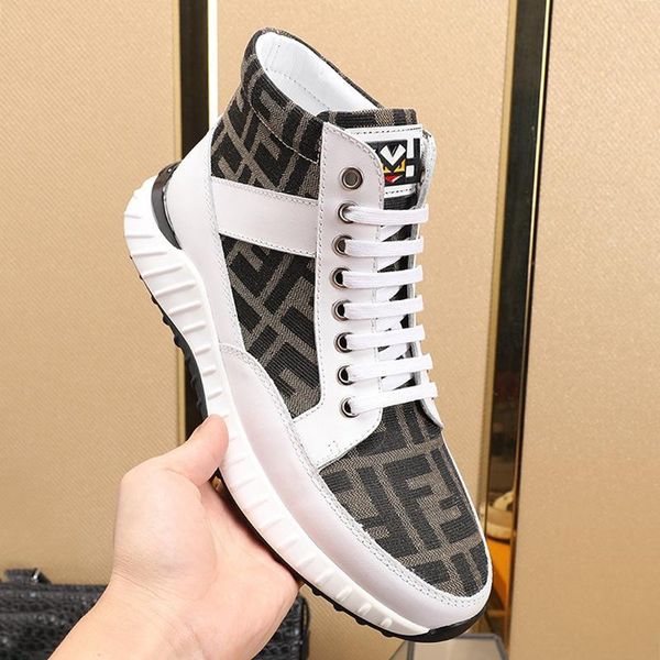 

lightweight mens shoes autumn and winter soft footwears chunky sneakers high lace -up plus size casual men boots zapatillas hombre, Black
