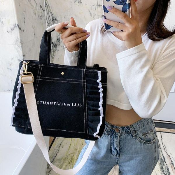 

shipping bags women handbags large capacity canvas bag ins big shoulder bags girl totes