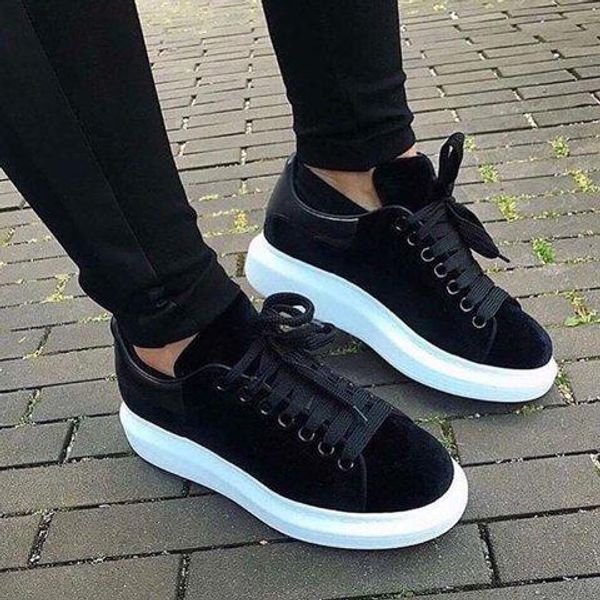 

black velvet lace-up casual shoes designer mens womens trainers low men women race sneakers star runway leather glitter white show shoes