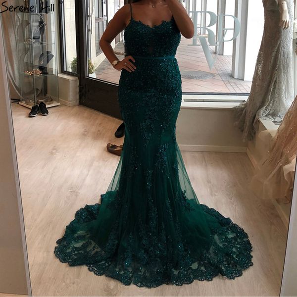 

serene hill green sweetheart lace crystal evening dress 2020 dubai luxury mermaid formal party gown real p cla60712, White;black