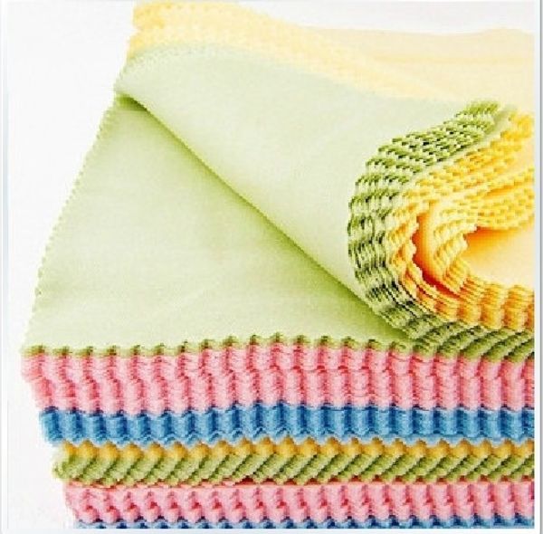 

super fine screen fiber glasses wiping screen wiping cloth glasses cloth 10 yuan 100 pieces durable, Silver