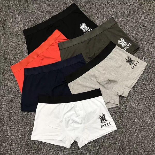 

new fashion designer brand mens boxers fashion luxury boxers short male underpants boxers underwear with no box, Black;white