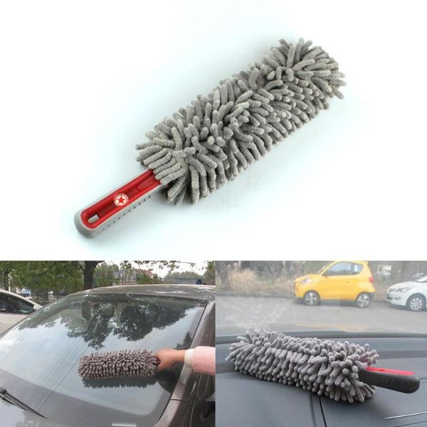 

drive dash duster chenille multi-functional duster with handle for car and home use
