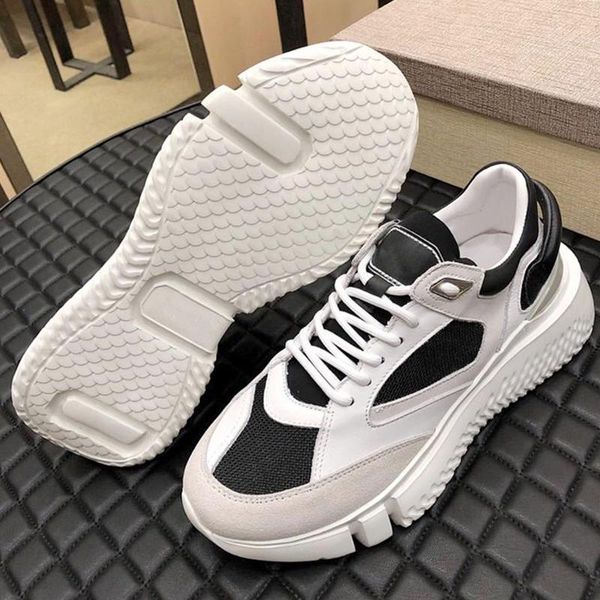 

runners veloce white black men 's shoes with origin box footwears lace -up luxury sports autumn and winter casual shoes s