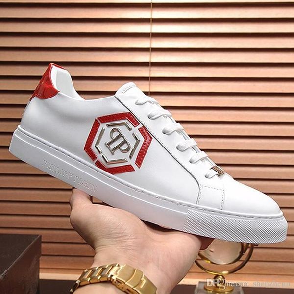 

2021 men shoes leather casual lace -up zapatos de hombre men shoes fashion lo -sneakers hexagon chaussures pour hommes mens shoes casual, Black