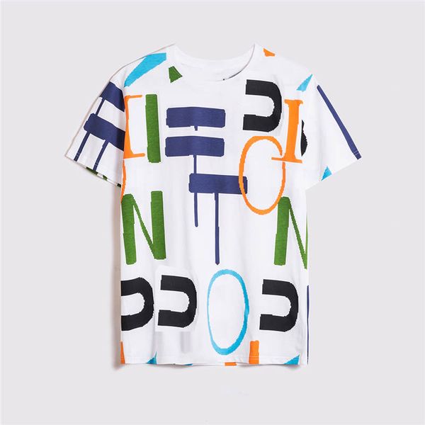 

20ss mens shirt summer casual t shirts for men women short sleeve shirt letter pattern printed tees crew neck, White;black