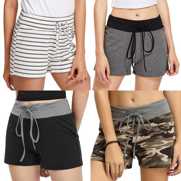 

elastane dobby fabric low regular casual shorts womens bermudas shorts boardshorts beachshorts quick dry surf pants swimwear swimtru#1991, White;black
