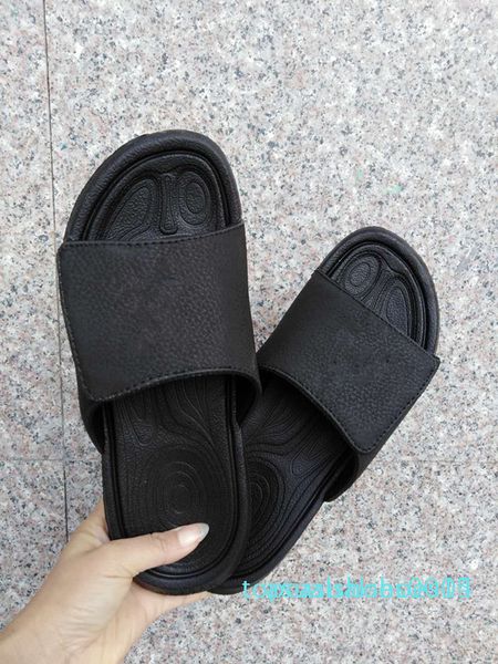 

hydro 6 vi summer sport slippers men women fashion sandals multi anti-slipping quick-drying pink white jumpman beach slippers 36-45 c14, Black