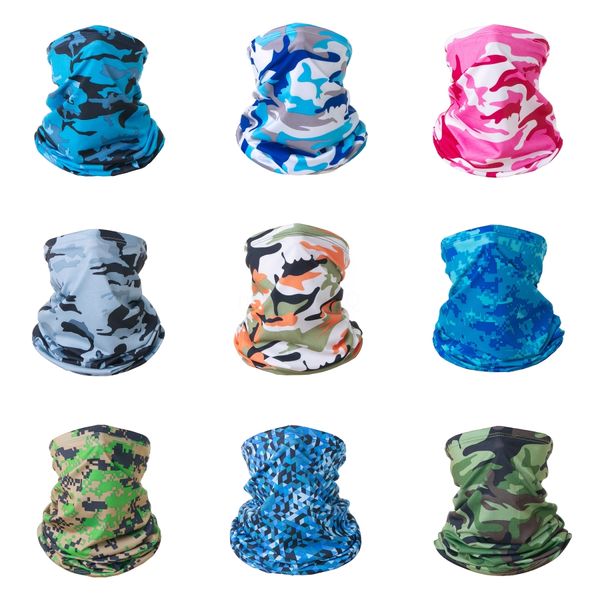 

hunting camouflage mesh military hiking camouflage scarf seamless face bandana buffe magic face shield men headsc #290#316#561, Black