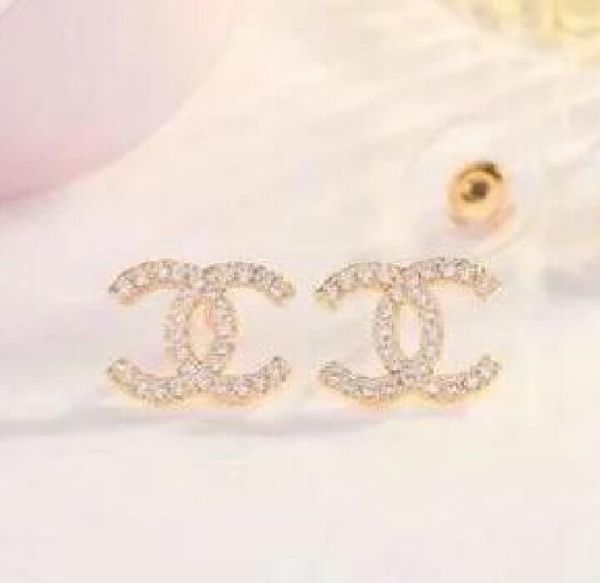 

earrings luxury jewelry fashion women mens earrings hip hop diamond stud earings iced out bling rock punk round wedding gift g631, Golden;silver