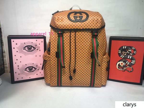 

dapper dan back pack nylon leather brown 536413 size:32*45*14cm