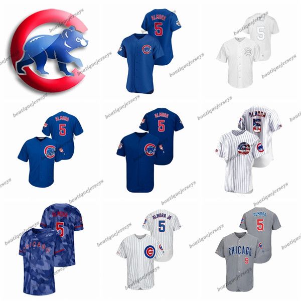 

custom men women kids chicago cubs 5 albert almora jr 5 tico 6 carl edwards jr 6 artist home blue gray white baseball jerseys, Blue;black