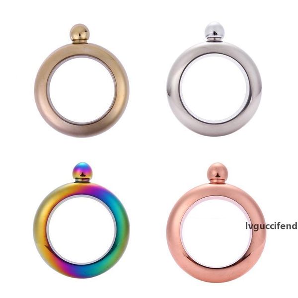 

bangle bracelet hip flask 3.5oz 304 stainless steel rainbow liquid alcohol vodka whiskey drinkware alcohol funnel hip flasks