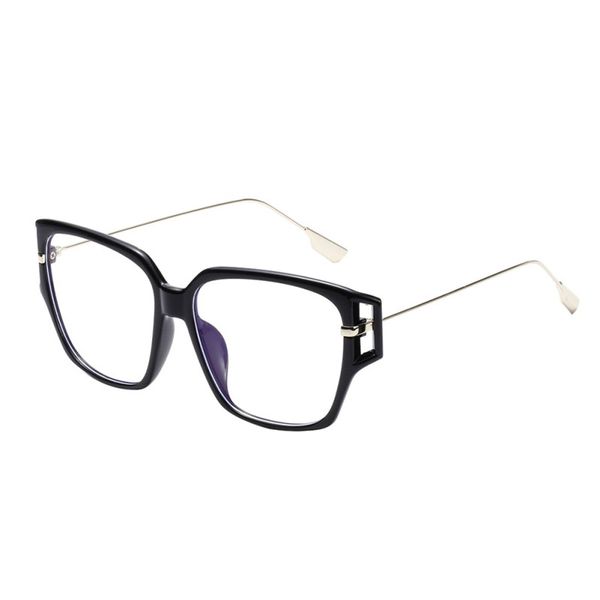 

oversize square eyewear fashion style square popular glasses semi metal retro sunglasses mirror plastic eyewear, White;black