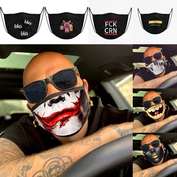 

dhl shipping black face mask anti-dust windproof cotton mask woman men fashion winter warm washable party masks 12 styles 2020 b171f