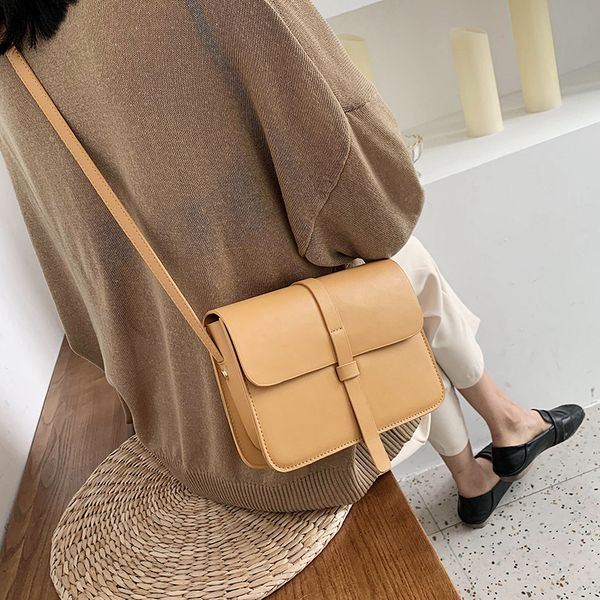 

mini bag women's bag new 2020 fashion retro simple messenger all-match net red texture solid color shoulder