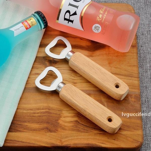 

kitchen bottle opener tools wooden handle beer openers bar tools soda beer bottle cap opener wine bottle opener tool lx1701