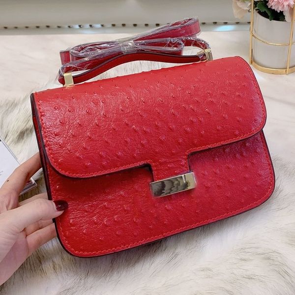 

luxury classic shell bag genuine leather designer shoulder bags women crossbody purse shopping tote black ostrich pattern purses h 191033