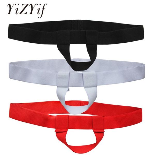 

yizyif men underwear open pouch stretched low rise u convex pouch briefs homme gay men brief underpants men's panties, Black;white