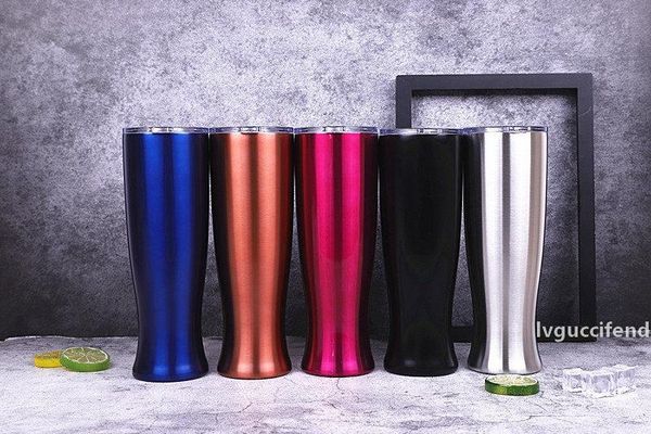 

stainless steel double beer glass wine glasses the torch cup stainless steel pilsners tumblers creative vase cup a06