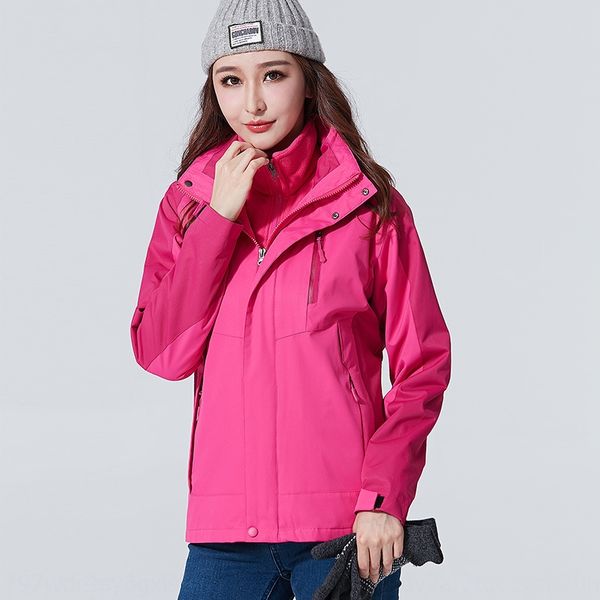 

nkuox aquarist queen winter outdoor three-in-one two-piece couple removal cotton clothes fleece mountaineering cotton jacket jacket j, Blue;black