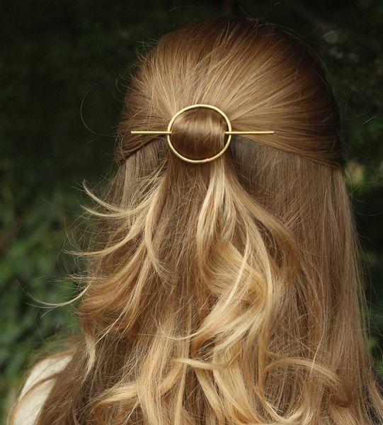 

Geometric Oval Hairpins Hair Stick Fork Vintage Simple Boho Hair Clips Women Girls Hair Accessories for Wedding Party Beach Jewelry