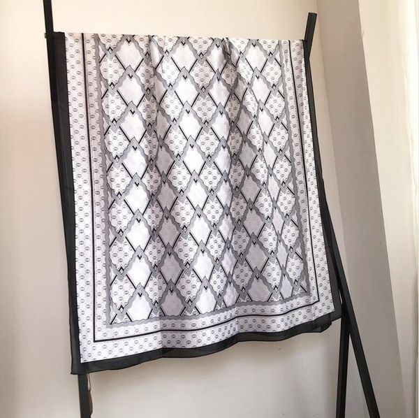 

2020 europe and the united states spring and autumn lady senior silk scarf, 100% silk fashion silk scarf, china suzhou embroidery, Blue;gray