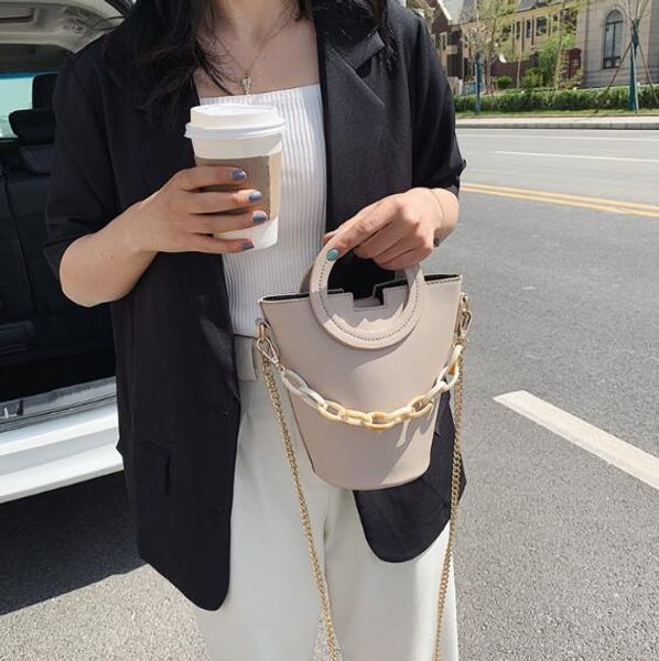 

fashion women bucket bag plain handbag ladu beach bag shoulder bags totos