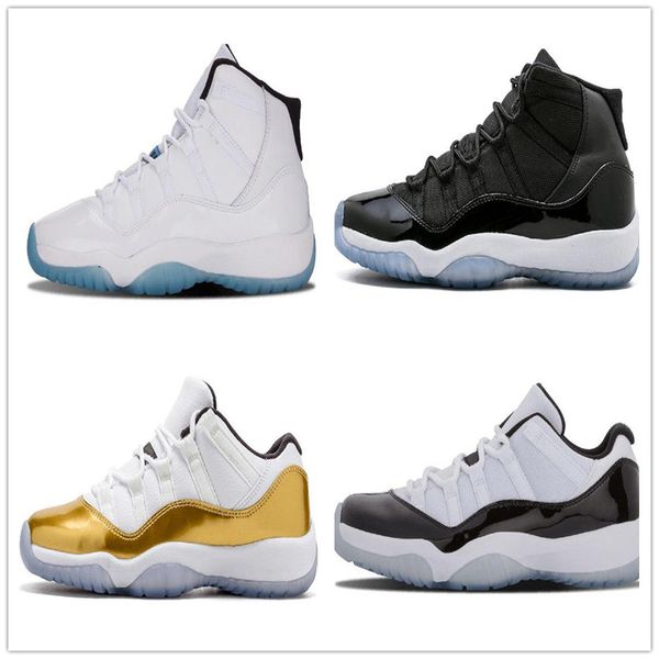 

11s basketball shoes concord 45 platinum tint barons white metallic silve stylist sneakers 11 low hight cut mens women sports trainers