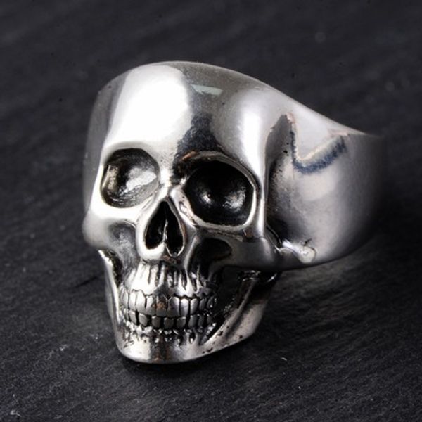 

925 pop trend rock skull personality stylish men muzzle ring, Silver