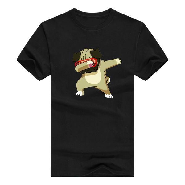 

new t shirt mens 100% cotton t-shirts summer tee male boy skate humor cartoon animals dog print fashion tshirt short sleeve, White;black
