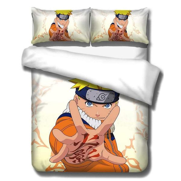 

naruto uzumaki uchiha itachi hatake kakashi 3d anime bedding set twin full  king size bed linens comforter duvet cover set