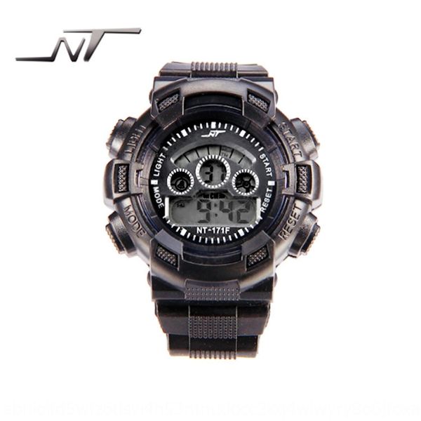 

fdz4m colorful large screen luminous screen luminous multifunctional student sports waterproof leisure watch student led electronic watch me, Blue