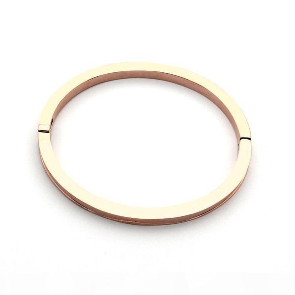 

s titanium steel jewelry wholesale foreign trade titanium steel narrow version of the groove without drill bracelet handcuffed bracelet, Black