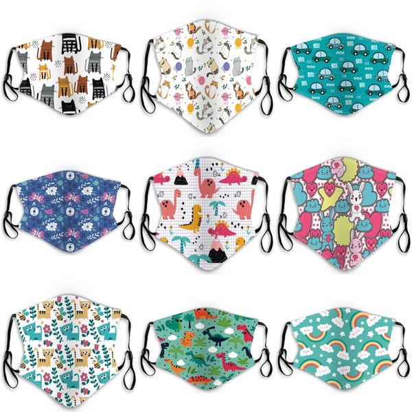 

shippping fashion floral print cotton mask with breathing valve face mask pm2.5 protective masksdust-proof washable masks l257fa#593