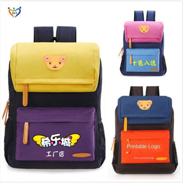 

student children's backpack classic backpack korean cartoon schoolbag kindergarten schoolbag customized printing