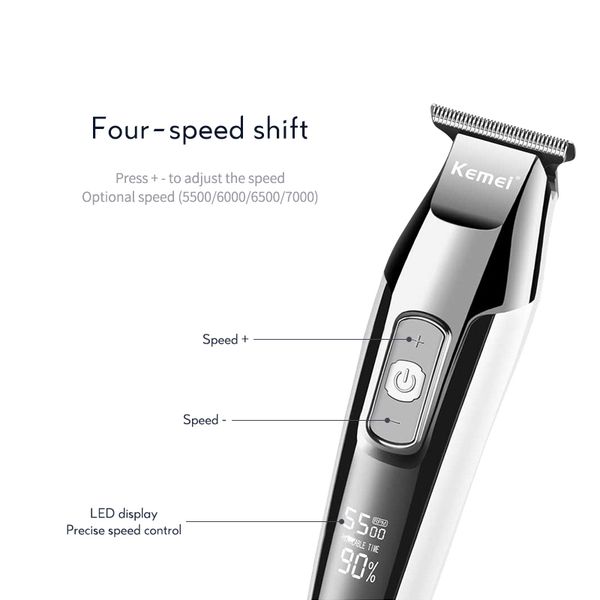 

items professional kemei clipper hair electric professional rechargeable with kit trimmer hair shaving kemei haircut machine km 5027 copmy