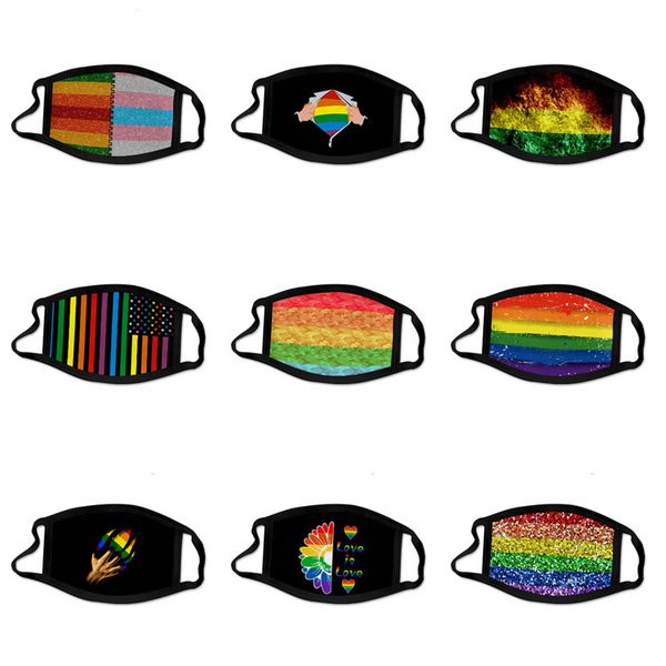 

and child gay mask breathable anti dust mask reusable rainbow mask men and women designer masks 22style t2i51147