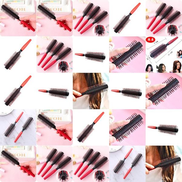 

1 pack comb hairbrush afro hair fork insert hairdressing styling tool curly brush black combo pocket long round handle holder beidiensport j, Silver